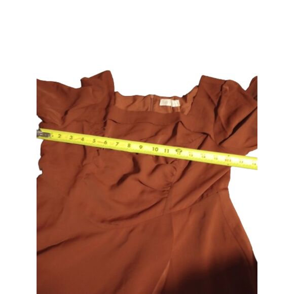 Belle Paque Women's Size Medium Rust Orange Mini Dress - NWT - Picture 4 of 8